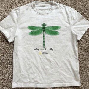 National Geographic “why am I so fly" White T shirt